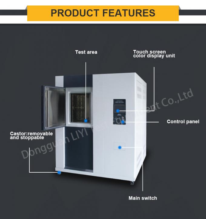Hohe leistungsfähig 3 Test-Kammer-klimatische Wärmestoß-Klimakammer