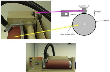 Hohe Leistungsfähigkeits-Gummitestgerät für flexiblen Materialien LÄRM Abnutzungs-Test