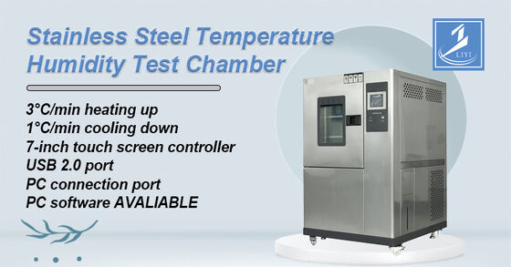 LIYI Konstante Umgebungszykluskontrolle Hochtemperatur-Klimakammer mit geregelter Temperatur und Luftfeuchtigkeit